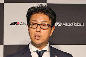 佐藤朝紀 氏（アライドテレシス代表取締役副社長）